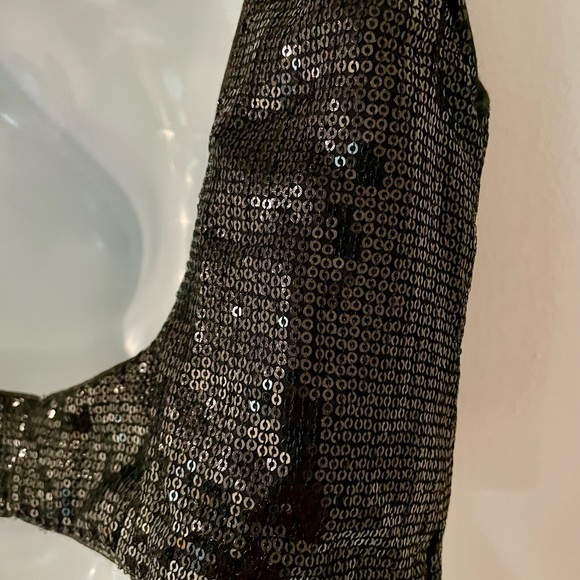 Saree lehnga black sequence blouse NWOT - Picture 5 of 5